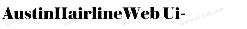 AustinHairlineWeb Ui字体转换